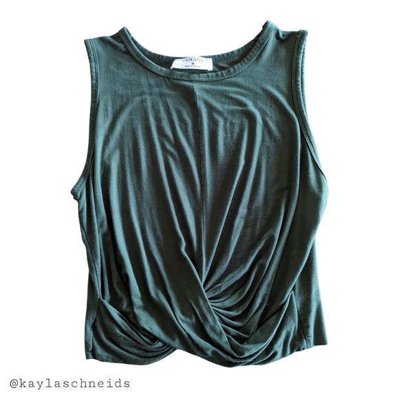 🌻2 for $20 | Zenana Knotted Crop Tank Top - Picture 11 of 15